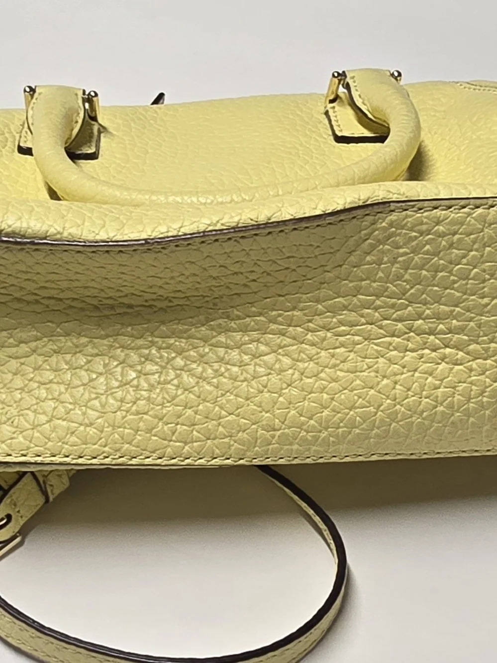kate spade Lemon Pebbled Leather Satchel